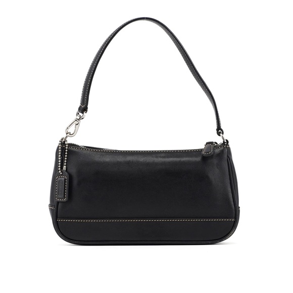 Vintage Y2K Coach signature Demi black leather shoulder bag - Picture 3 of 16